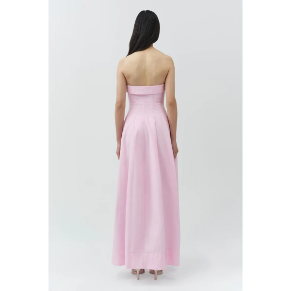 Simkhai Avril Cotton Bustier Maxi Dress in Daisy, view 7