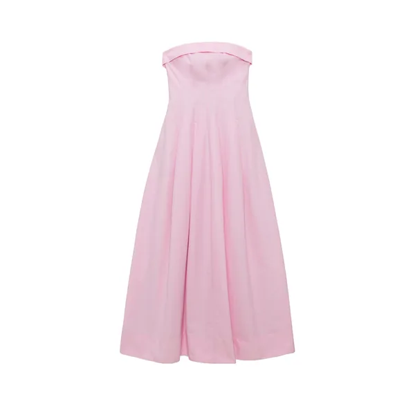 SIMKHAI Avril Cotton Bustier Maxi Dress