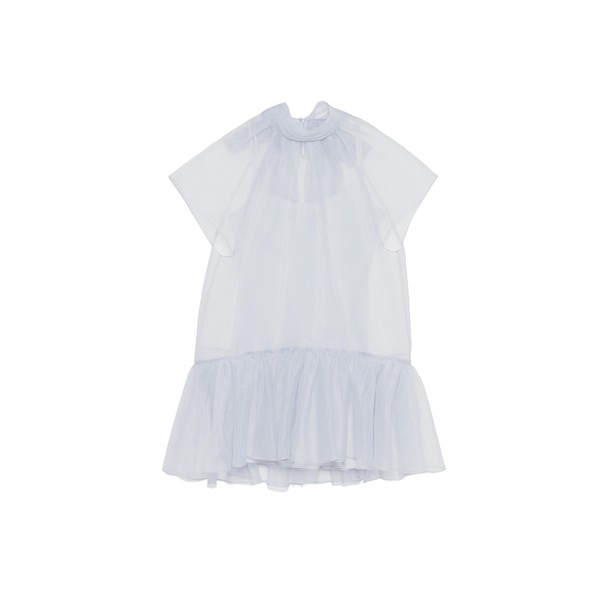 Simkhai Beaux Organza Mini Dress in Periwinkle Sky