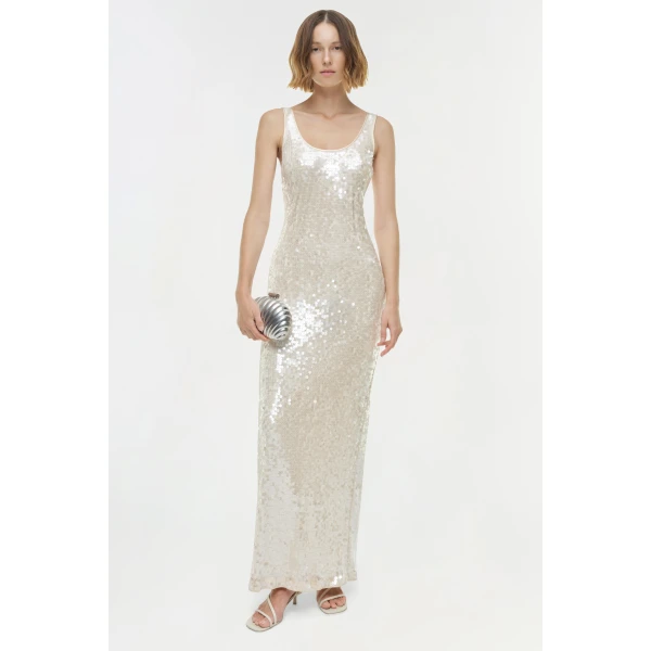 Simkhai Bex Dress in Champagne, view 2