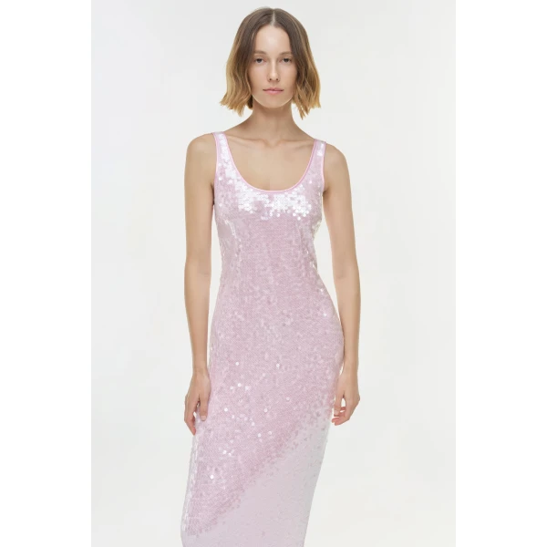 Simkhai Bex Embellished Dress in Tulip, view 2