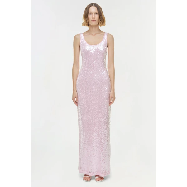 Simkhai Bex Embellished Dress in Tulip, view 7