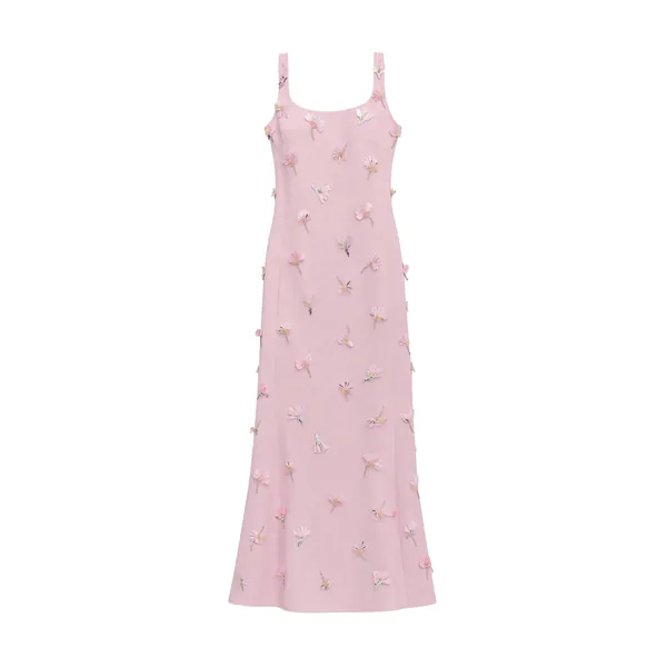 SIMKHAI Briella Embellished Crepe Gown