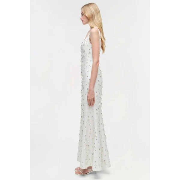 Simkhai Briella Embellished Gown in Ivory, view 4