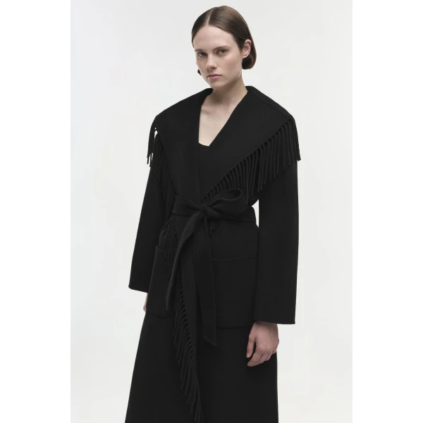 Simkhai Carrie Coat in Black, view 3