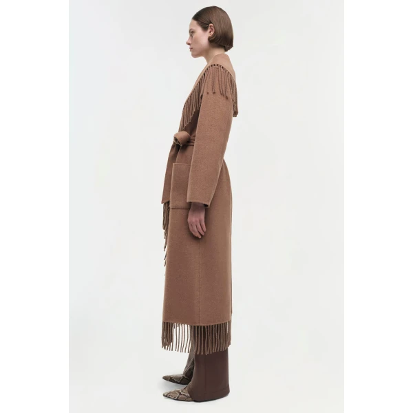 Simkhai Carrie Coat in Camel, view 3