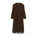 Simkhai Carrie Fringe Coat in Chocolate