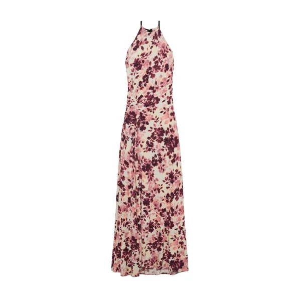 SIMKHAI Cerin Draped Jersey Halter Maxi Dress
