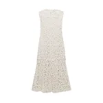Simkhai Clairis Lace Bustier Midi Dress in White