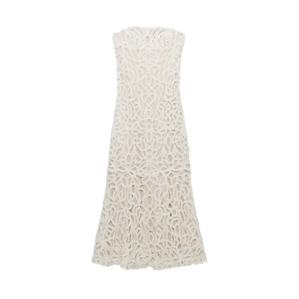 SIMKHAI Clairis Lace Bustier Midi Dress