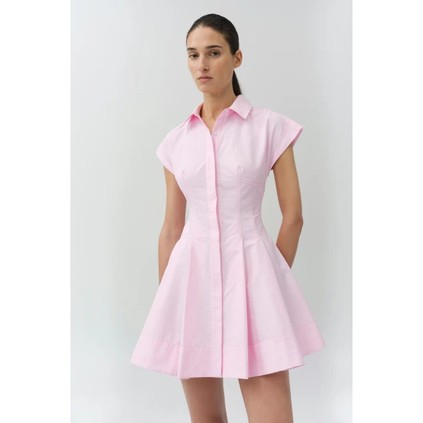 Simkhai Clemmie Cotton Mini Dress in Daisy, view 2