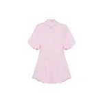 Simkhai Cleo Balloon Pintuck Mini Dress in Tulip