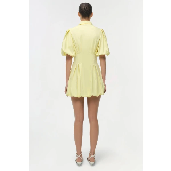 Simkhai Cleo Cotton Mini Dress in Buttercream, view 5