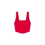 Simkhai Clio Cotton Bustier Top in Scarlet