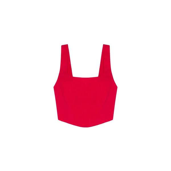 SIMKHAI Clio Cotton Bustier Top