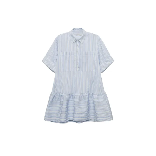 SIMKHAI Cris Short Sleeve Shirt Dress