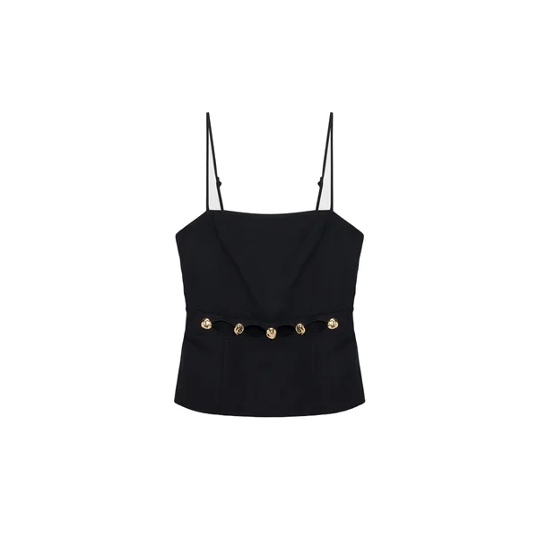 SIMKHAI Cruz Studded Linen Cami