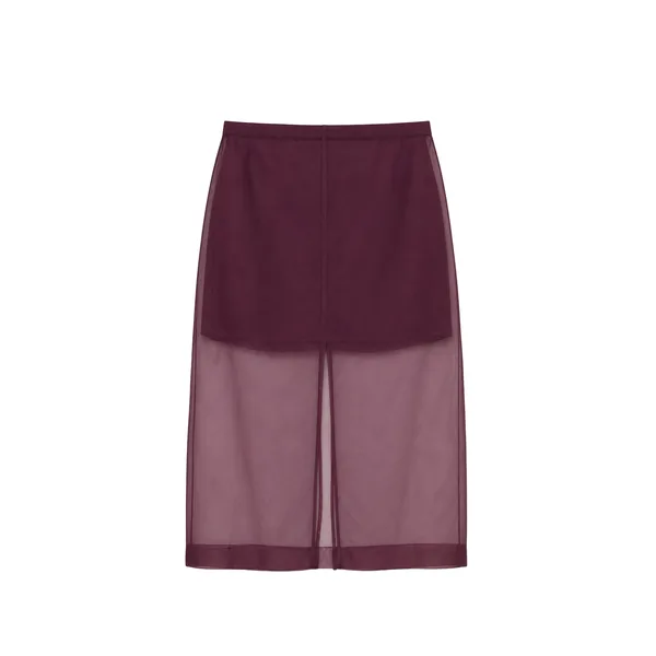SIMKHAI Dana Organza Midi Skirt