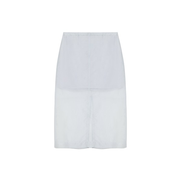 Simkhai Dana Organza Midi Skirt in Periwinkle Sky