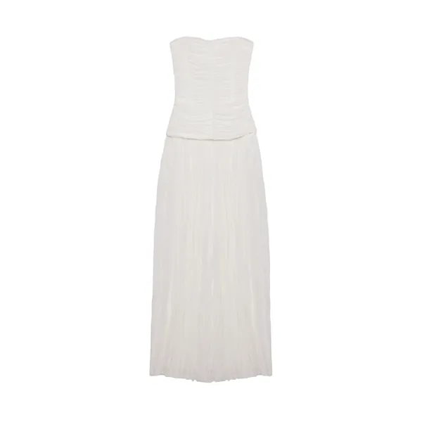 SIMKHAI Danielle Crinkle Jersey Bustier Gown