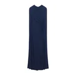 Simkhai Demi Draped Jersey Cape Gown in Midnight