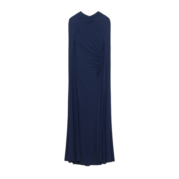 Simkhai Demi Draped Jersey Cape Gown in Midnight