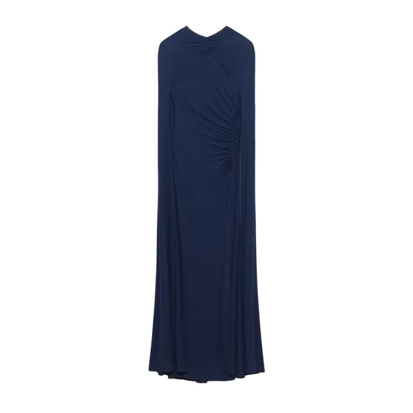 SIMKHAI Demi Draped Jersey Cape Gown