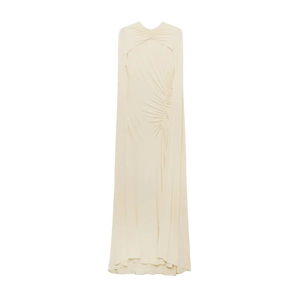 SIMKHAI Demi Draped Jersey Cape Gown