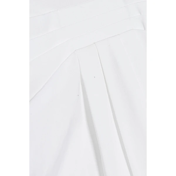 Simkhai Devlin Pleated Mini Skort in White Skirt, view 7