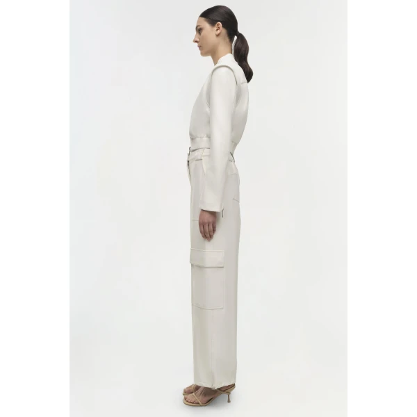 Simkhai Doreen Jacket in Ivory, view 4