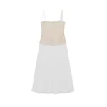 Simkhai Duval Linen Bustier Midi Dress in Sand Multi
