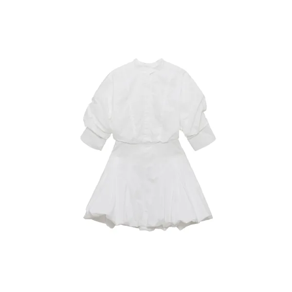 SIMKHAI Effie Cotton Bubble Mini Dress