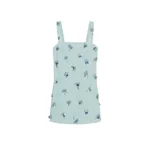 Simkhai Ella Embellished Crepe Mini Dress in Sky