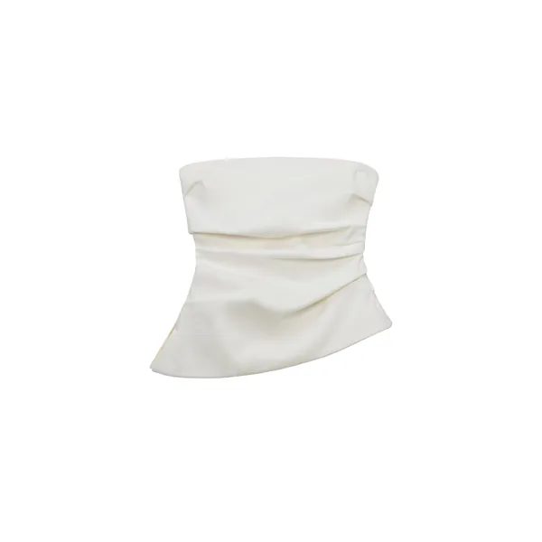 SIMKHAI Emerson Ruched Bustier Top