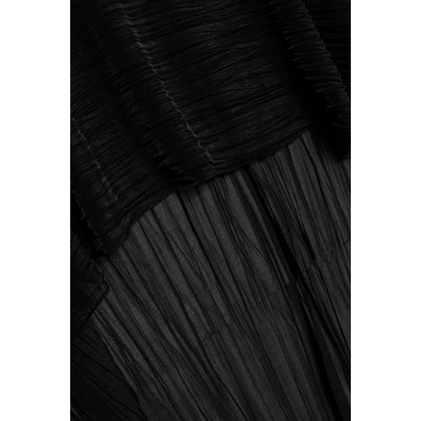 Simkhai Genoa Crinkle Jersey Cape in Black, view 7