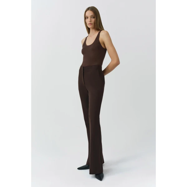 Simkhai Kenna Trouser in Chocolate, view 3