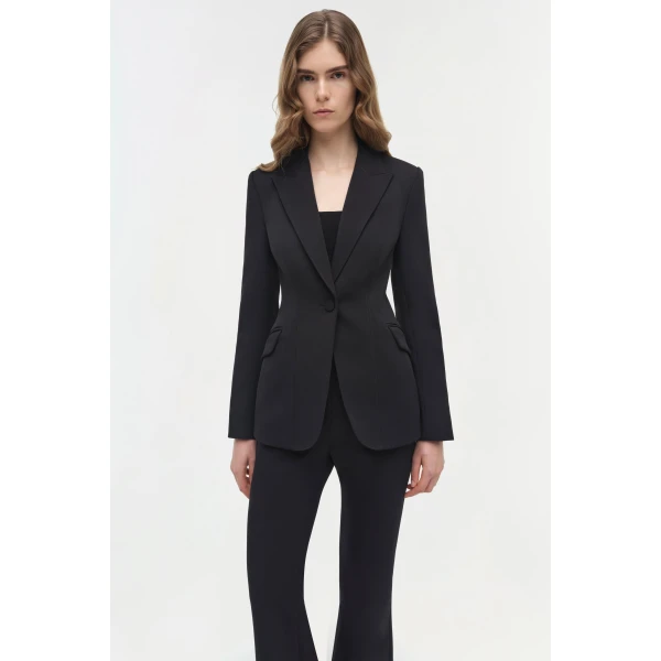 Simkhai Meyers Twill Blazer in Black, view 2