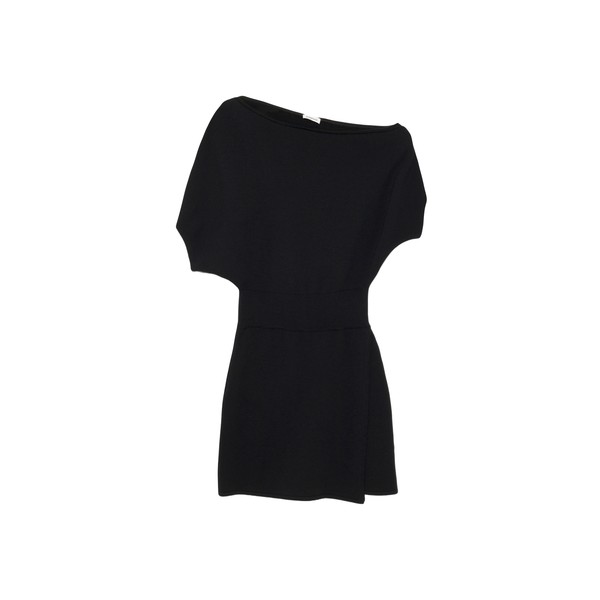 Simkhai Shania Off Shoulder Knit Mini Dress in Black