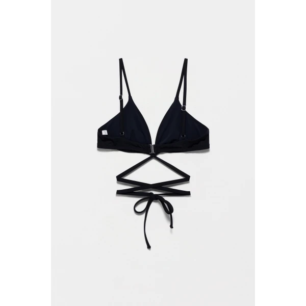 Simkhai Signature Harlen Top in Black, view 5