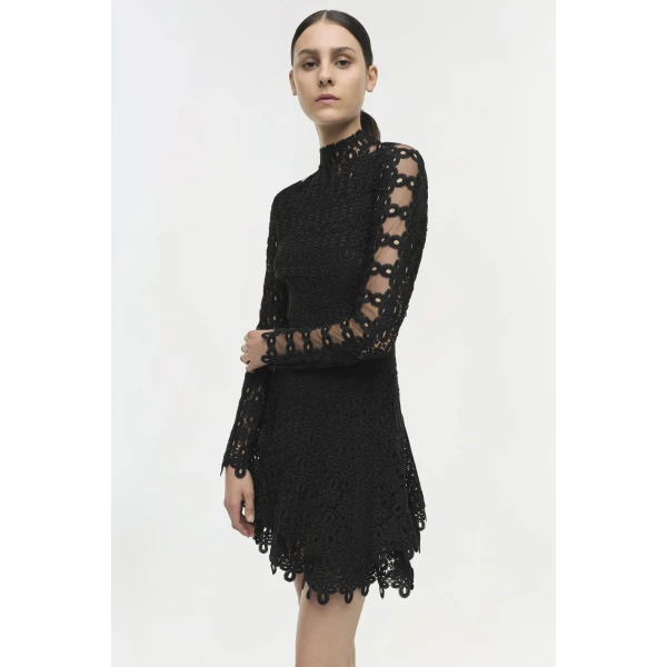 Simkhai Signature Joy Dress in Black, view 2