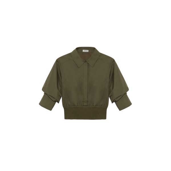 SIMKHAI Stiles Knit Cotton Shirt