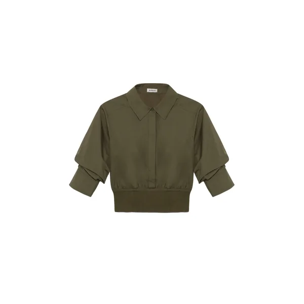 SIMKHAI Stiles Knit Cotton Shirt
