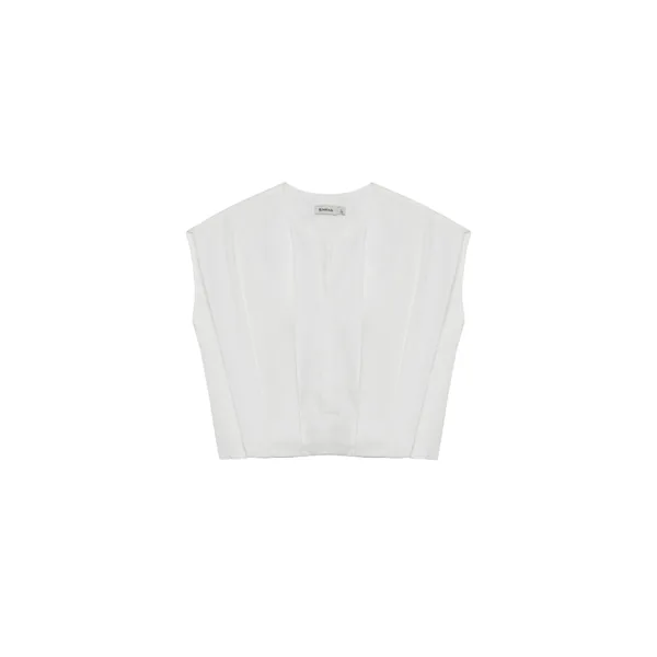 SIMKHAI Wrenli Cotton Pleated Top