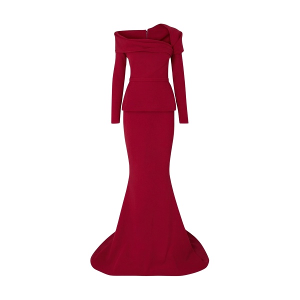 Safiyaa Andra Azalea Red Long Dress