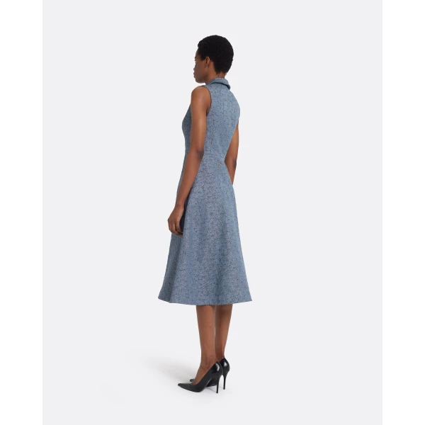 Safiyaa Denim Jacquard Dresses