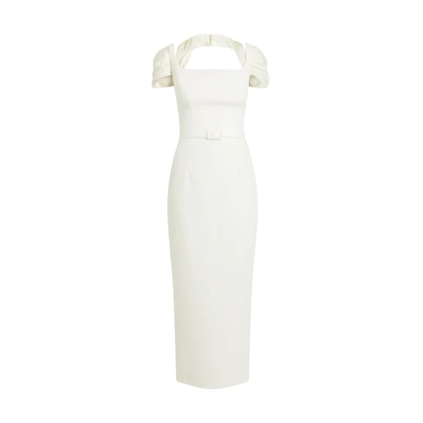 Ifara Midi Dress in Ivory