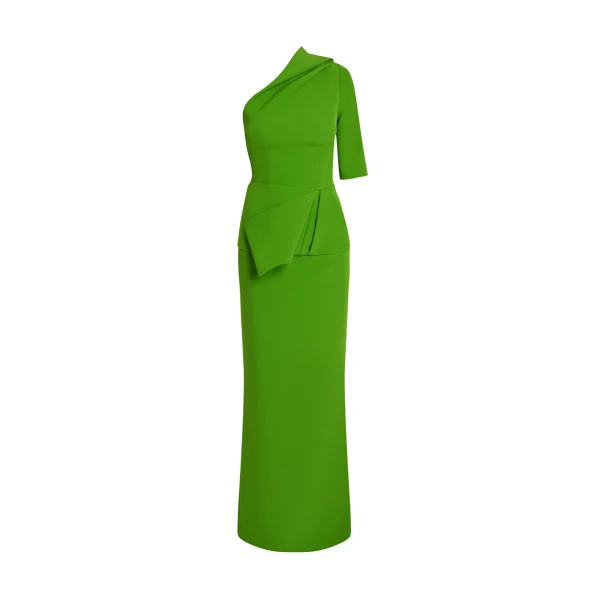 Rosalinda Long Dress in Verdant Green