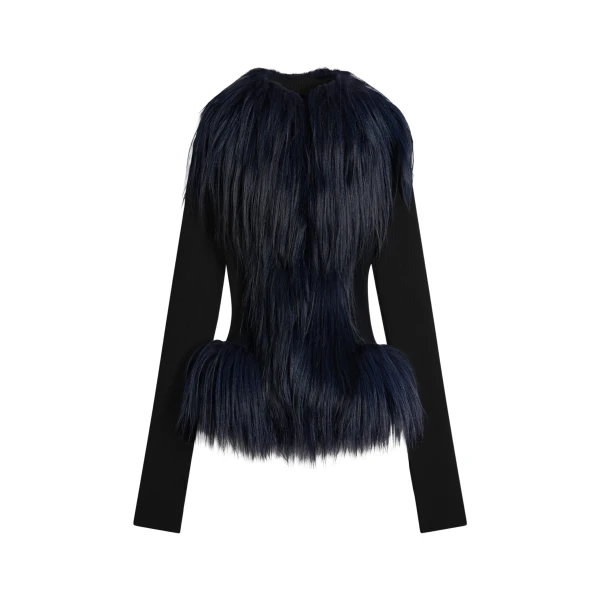Schiaparelli bi-material cardigan