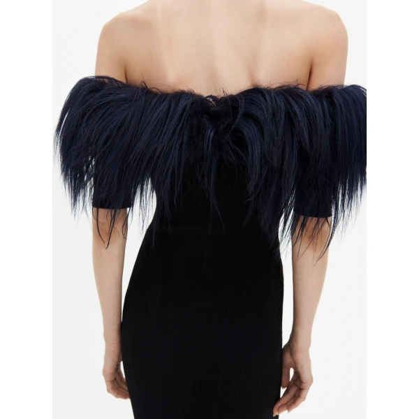 Schiaparelli bi-material dress