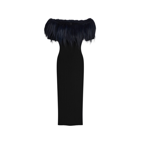 Schiaparelli bi-material dress